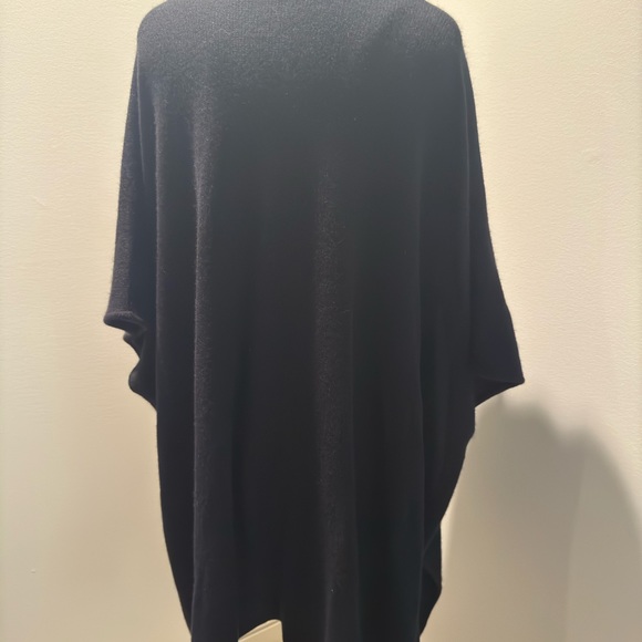 Naked Cashmere Poncho Sweater, Black, ONE SIZE - Picture 2 of 4